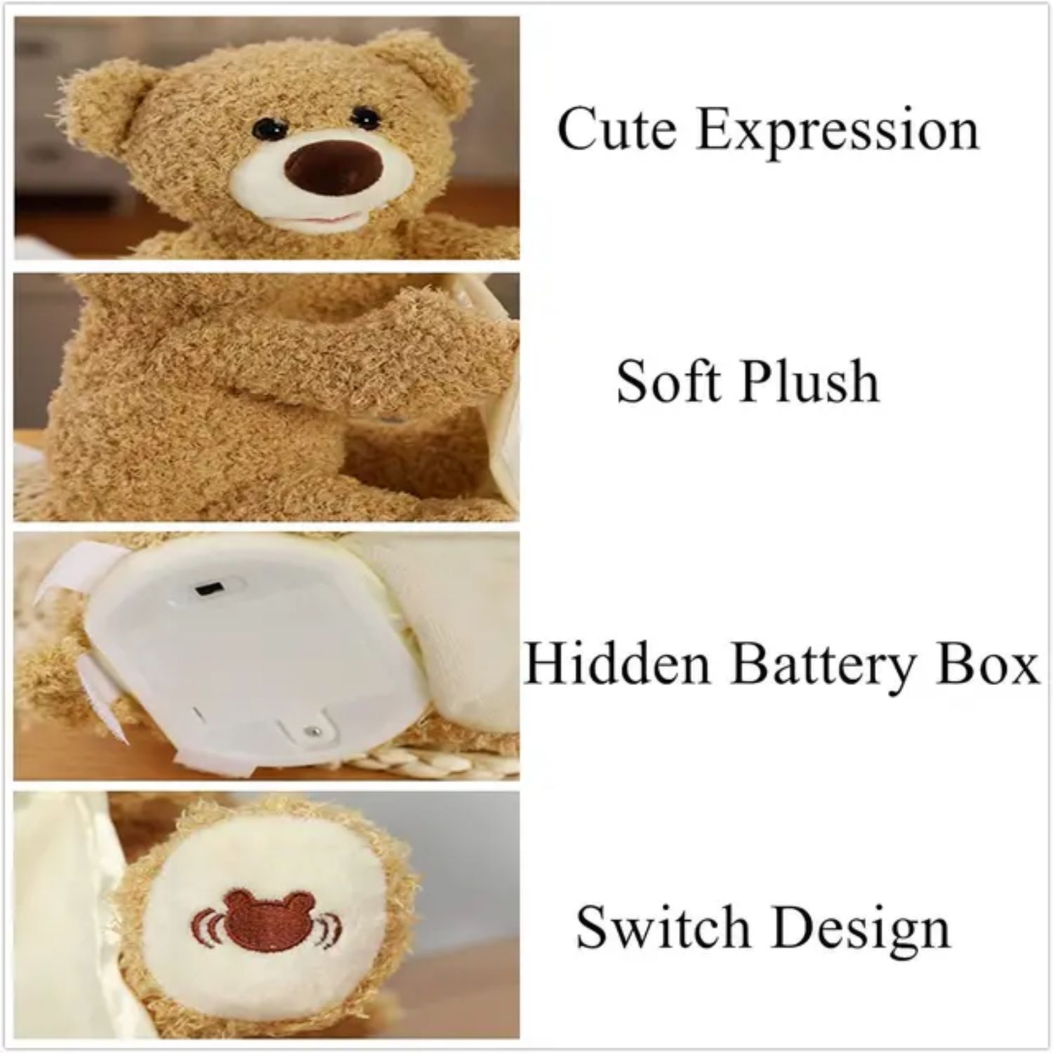 Personalized NameSake Peek-A-Boo Teddy Bear &quot;BEAUTIFUL GIRL&quot;| Personalized Toy| Plush Toy| Animated Toy| Personalized Teddy Bear| Stuffed Animals for all