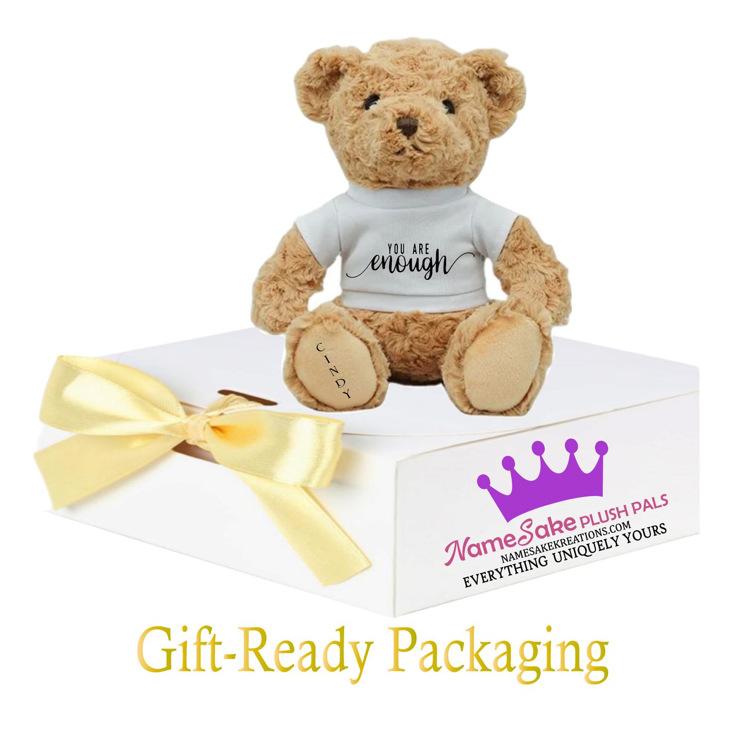 Personalized Inspirational Bear &quot;BE KIND&quot; | Friendship Bear| Birthday Bear| Confidence Bear| Teddy Bear with name| NameSake Teddy Bear| Customized Stuffed Animal| Grad Bear