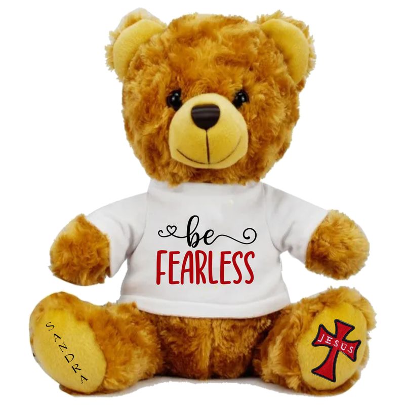 Personalized Scripture Bear &quot;BE STILL&quot; Christian Gifts| Church Gift| Birthday Bear| Teddy Bear with Bible verse| Teddy Bear with name| NameSake Teddy Bear| Customized Stuffed Animals| Grad Bear