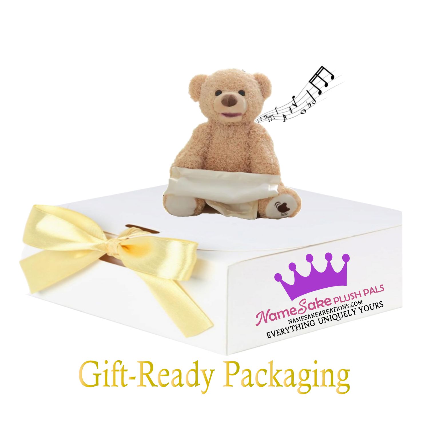 Personalized NameSake Peek-A-Boo Teddy Bear &quot;MONOGRAM&quot;| Personalized Toy| Plush Toy| Animated Toy| Personalized Teddy Bear| Stuffed Animals for all
