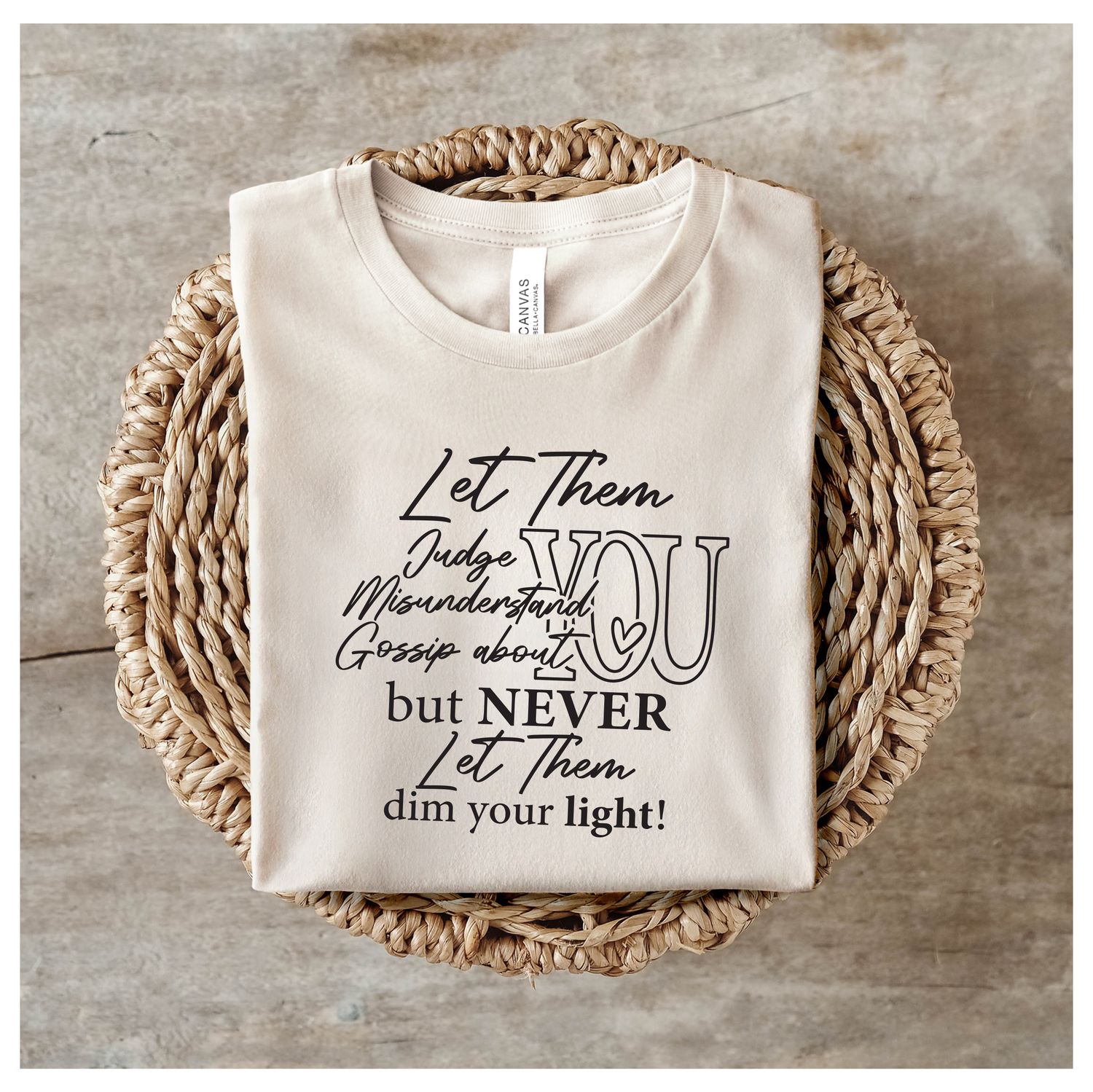 Premium Unisex t-shirt &#39;&#39;LET THEM&quot; Cozy t-shirt, Graphic t-shirt, Cute t-shirt, Trendy t-shirt, Comfy fit t-shirt