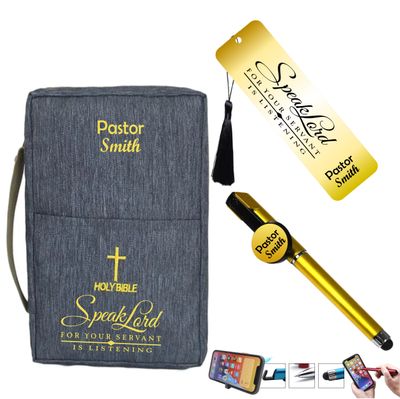 Bible Cover with Bookmark and Stylus Pen, Custom Religious Gift, Bible cover, Custom Bible Cover, Bible Case, Monogrammed Bible cover, Personalized Pen, Personalized Bookmark, Pastors Gift