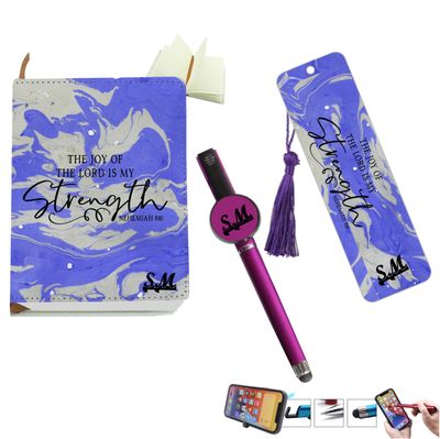 Personalized Journal with Matching Bookmark and Stylus pen, Personalized Prayer journal, Church Gift, Christian gift, Thank you gift, custom Pen, Custom Bookmark