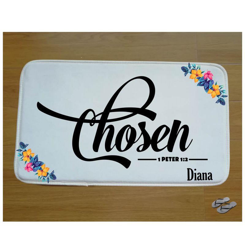 Christian Prayer Mat with Name |Religious Gift| Monogrammed Gift| Custom Church Gift| Blessing Mat| Prayer Room Accessory |Bedside Mat| Christian Comfort Gift| Faith-Inspired Home Decor