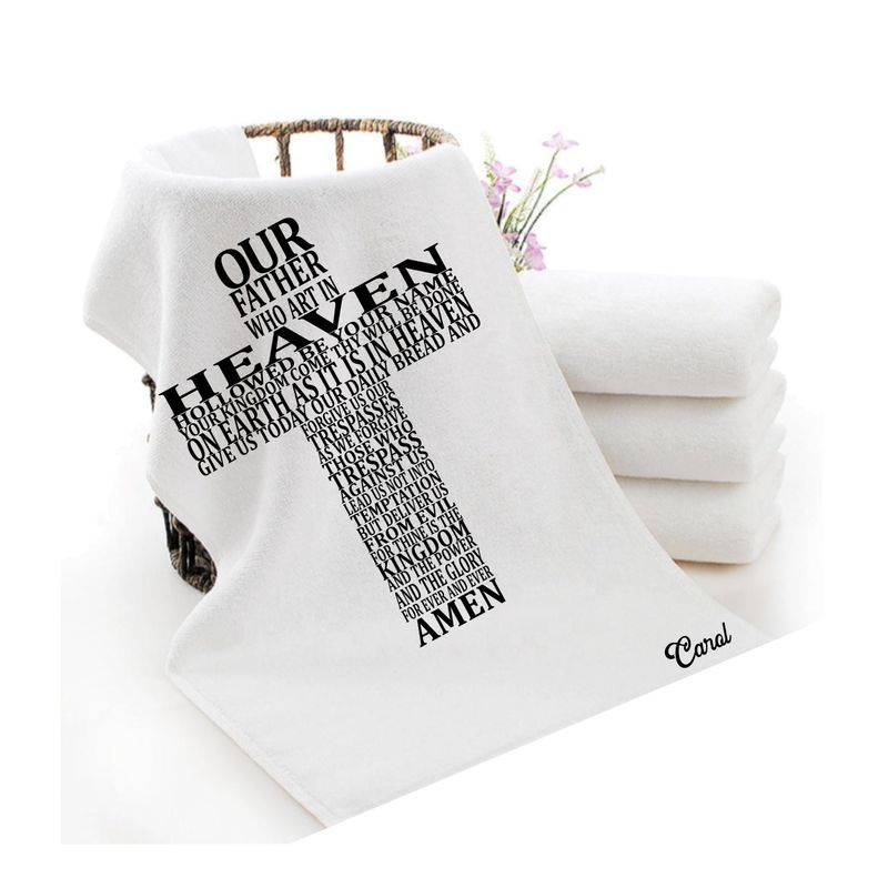 Personalized Scripture Towels| Personalized Religious Towels| Custom Faith-Based Towels| Biblical Towels| Church Towels with Quotes| Ministry Towels| Prayer Towels| Pillow Towels| Christian Towels
