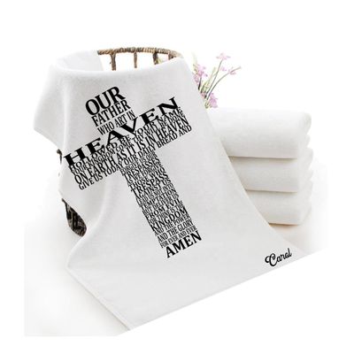 Customized Towel &quot;The Lord&#39;s Prayer&quot;| Scripture Towel| Inspirational Towel| Personalized Towel| Bible Verse Towel| Ministry Towel| Pastor Towel| Clergy Towel| Prayer Towel| Pillow Towel| Accent Towel