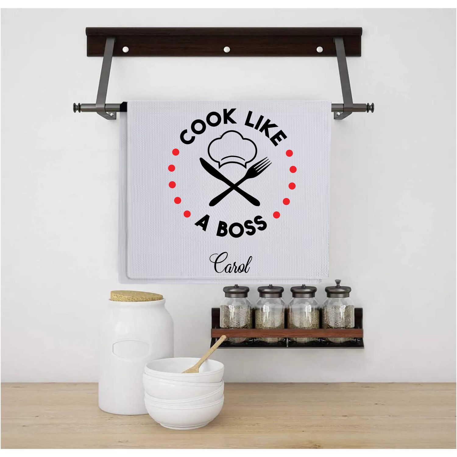 Customized Kitchen Towel | Personalized Towel| Inspirational Towel| Housewarming Gift| Dish Towel| Gift for Mom| Accent Towel Personalized Kitchen Towel, Kitchen Decor, Hand Towel, Hostess Gift