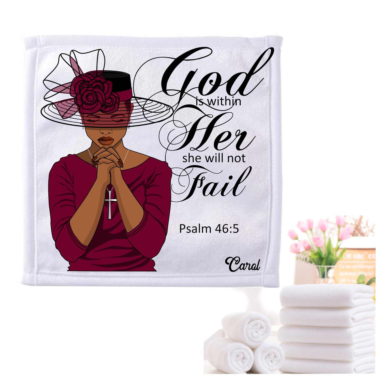 Personalized Scripture Towels| Personalized Religious Towels| Custom Faith-Based Towels| Biblical Towels| Church Towels with Quotes| Ministry Towels| Prayer Towels| Pillow Towels| Christian Towels