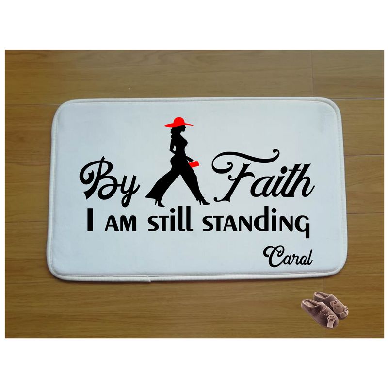 Christian Prayer Mat with Name |Religious Gift| Monogrammed Gift| Custom Church Gift| Blessing Mat| Prayer Room Accessory |Bedside Mat| Christian Comfort Gift| Faith-Inspired Home Decor