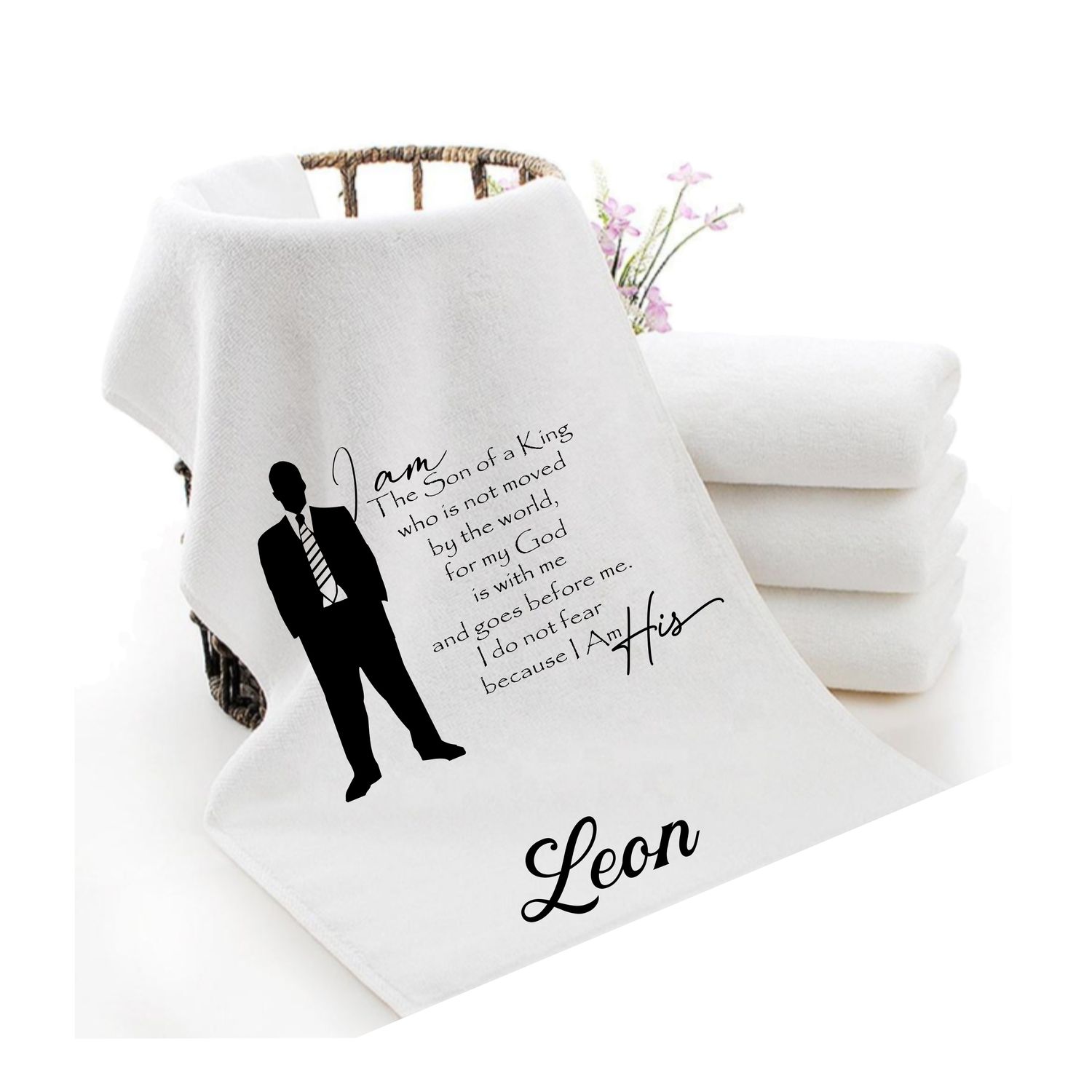 Personalized Scripture Towels| Personalized Religious Towels| Custom Faith-Based Towels| Biblical Towels| Church Towels with Quotes| Ministry Towels| Prayer Towels| Pillow Towels| Christian Towels