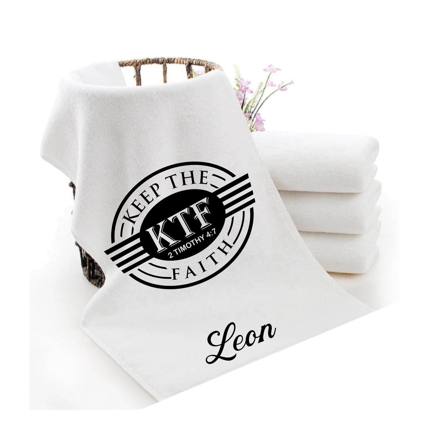 Personalized Scripture Towels| Personalized Religious Towels| Custom Faith-Based Towels| Biblical Towels| Church Towels with Quotes| Ministry Towels| Prayer Towels| Pillow Towels| Christian Towels