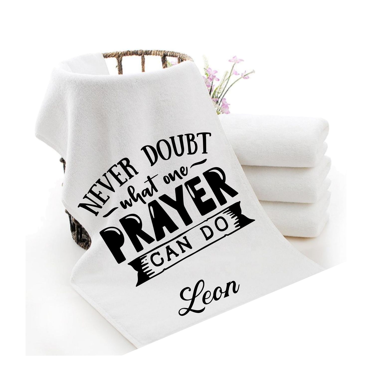 Personalized Scripture Towels| Personalized Religious Towels| Custom Faith-Based Towels| Biblical Towels| Church Towels with Quotes| Ministry Towels| Prayer Towels| Pillow Towels| Christian Towels