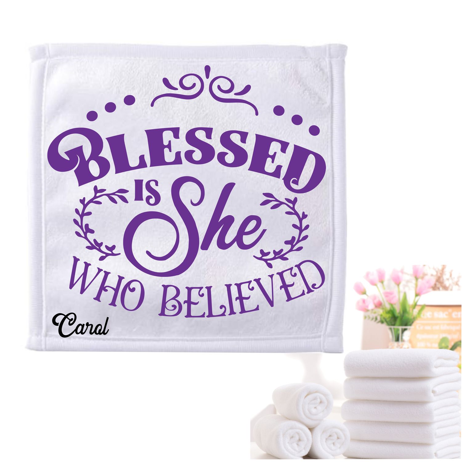 Personalized Scripture Towels| Personalized Religious Towels| Custom Faith-Based Towels| Biblical Towels| Church Towels with Quotes| Ministry Towels| Prayer Towels| Pillow Towels| Christian Towels