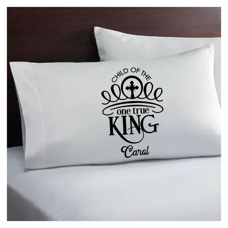 Inspirational pillowcase for nightly prayer and reflection