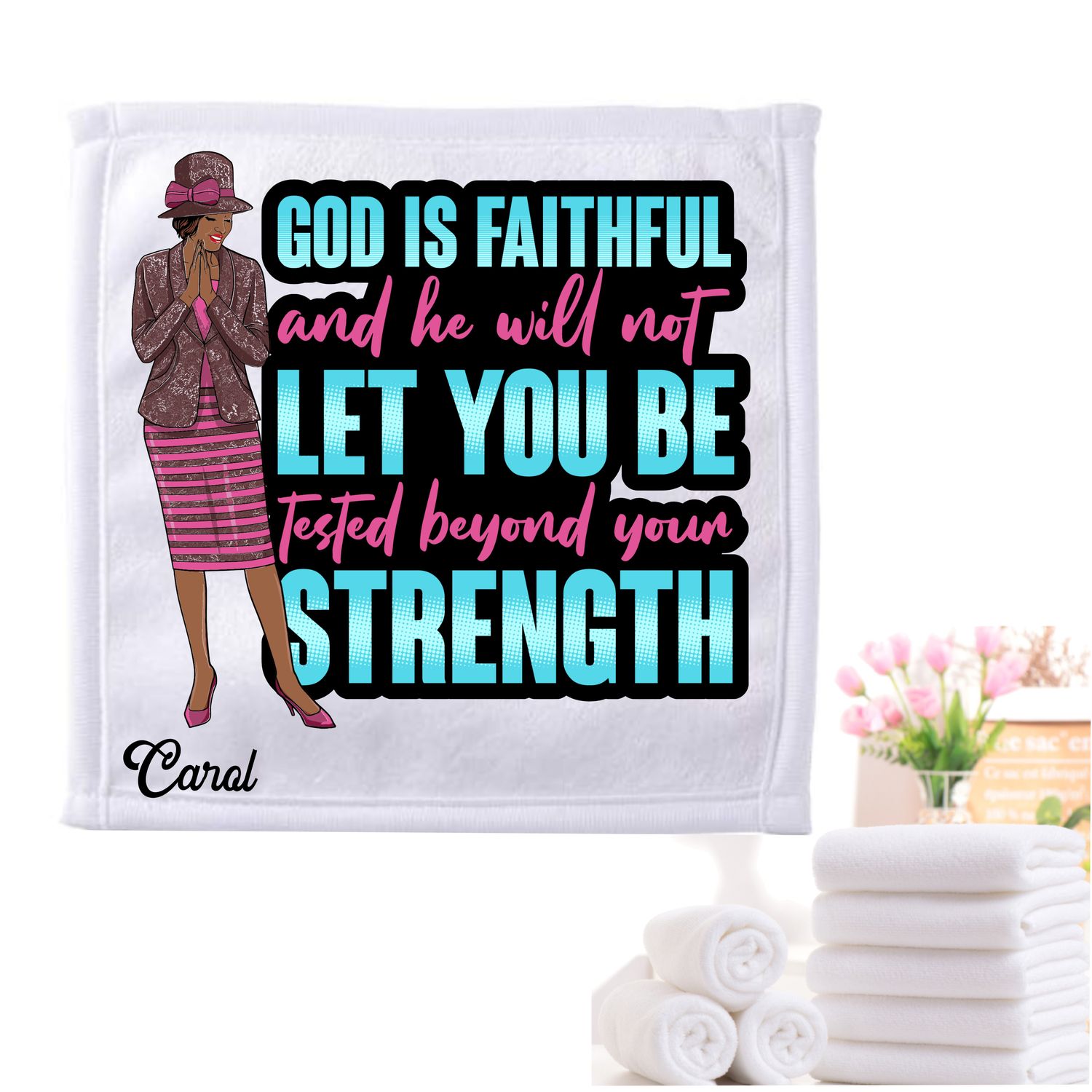 Personalized Scripture Towels| Personalized Religious Towels| Custom Faith-Based Towels| Biblical Towels| Church Towels with Quotes| Ministry Towels| Prayer Towels| Pillow Towels| Christian Towels