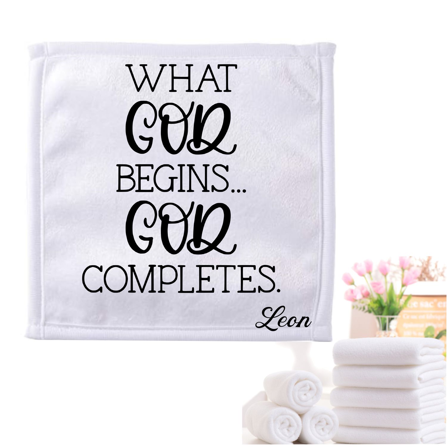 Personalized Scripture Towels| Personalized Religious Towels| Custom Faith-Based Towels| Biblical Towels| Church Towels with Quotes| Ministry Towels| Prayer Towels| Pillow Towels| Christian Towels