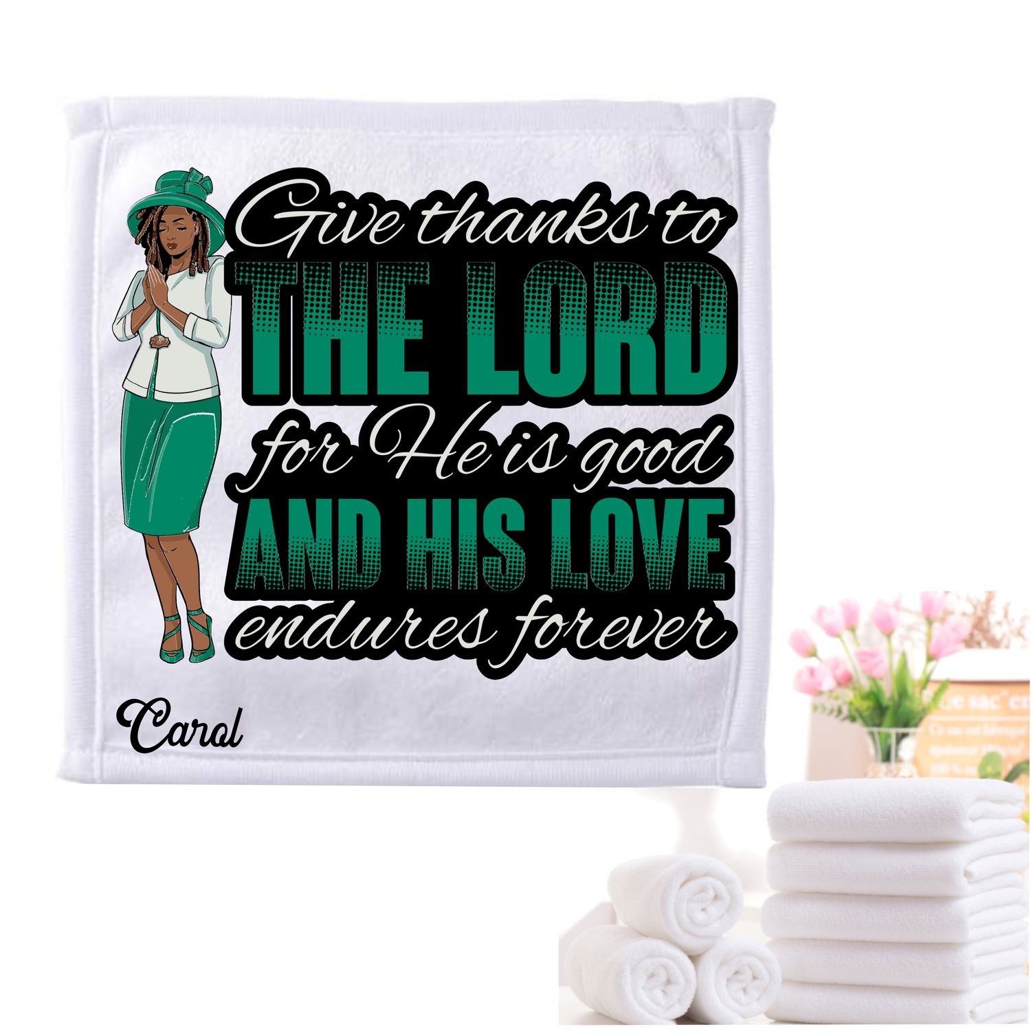 Personalized Scripture Towels| Personalized Religious Towels| Custom Faith-Based Towels| Biblical Towels| Church Towels with Quotes| Ministry Towels| Prayer Towels| Pillow Towels| Christian Towels
