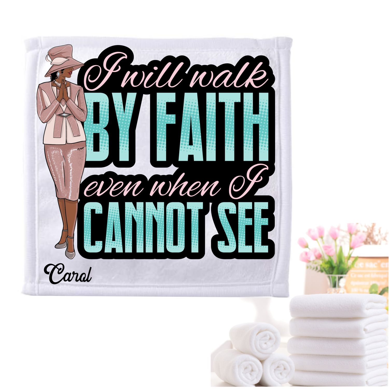 Personalized Scripture Towels| Personalized Religious Towels| Custom Faith-Based Towels| Biblical Towels| Church Towels with Quotes| Ministry Towels| Prayer Towels| Pillow Towels| Christian Towels