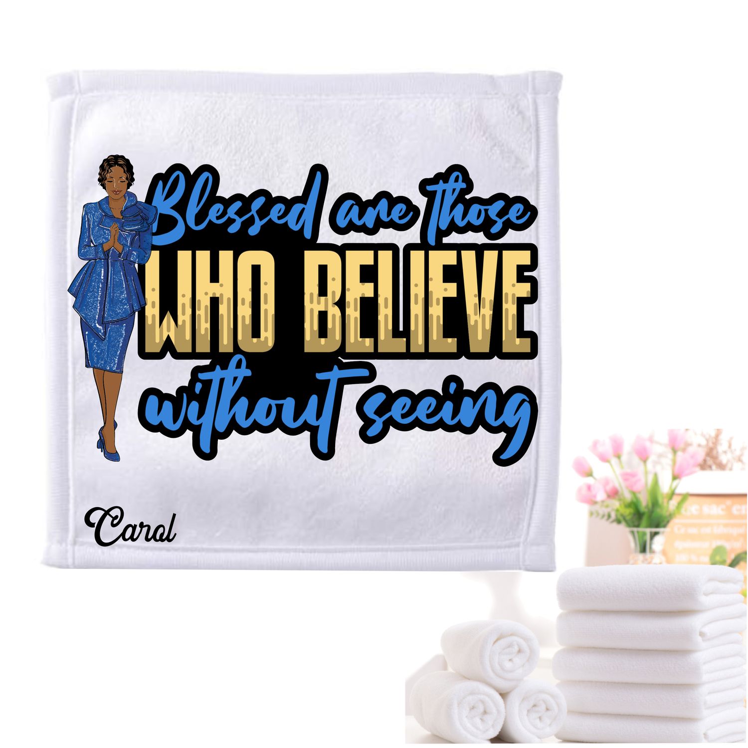 Personalized Scripture Towels| Personalized Religious Towels| Custom Faith-Based Towels| Biblical Towels| Church Towels with Quotes| Ministry Towels| Prayer Towels| Pillow Towels| Christian Towels