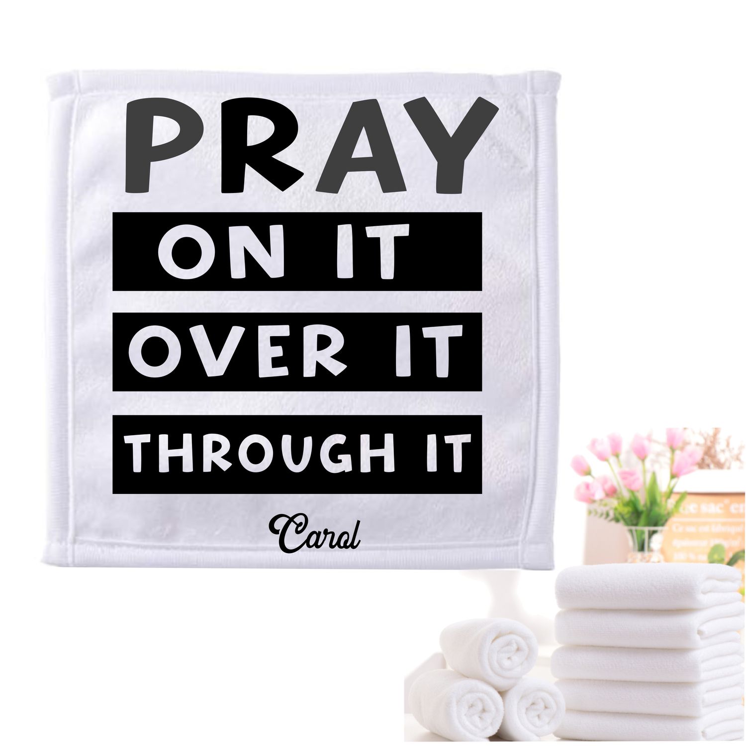 Personalized Scripture Towels| Personalized Religious Towels| Custom Faith-Based Towels| Biblical Towels| Church Towels with Quotes| Ministry Towels| Prayer Towels| Pillow Towels| Christian Towels