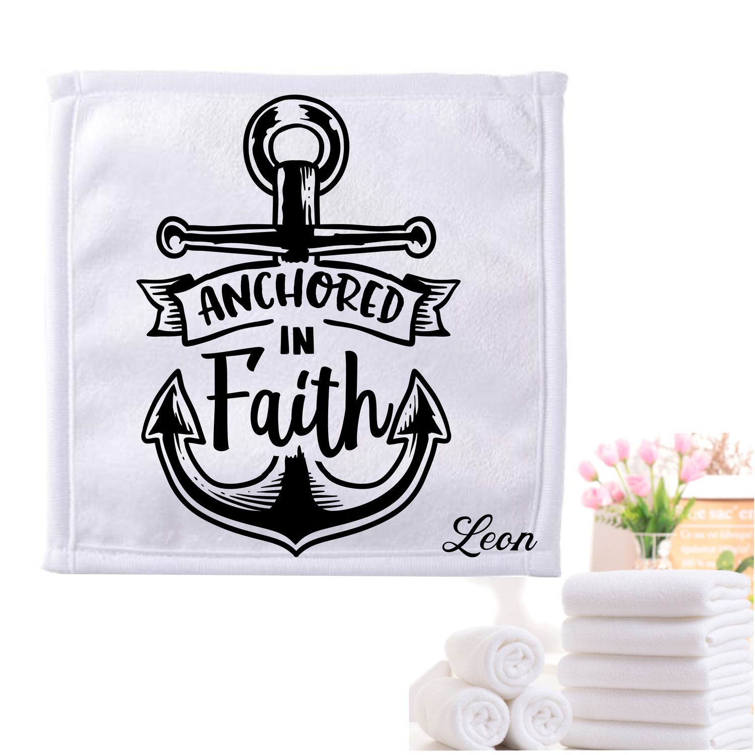 Personalized Scripture Towels| Personalized Religious Towels| Custom Faith-Based Towels| Biblical Towels| Church Towels with Quotes| Ministry Towels| Prayer Towels| Pillow Towels| Christian Towels