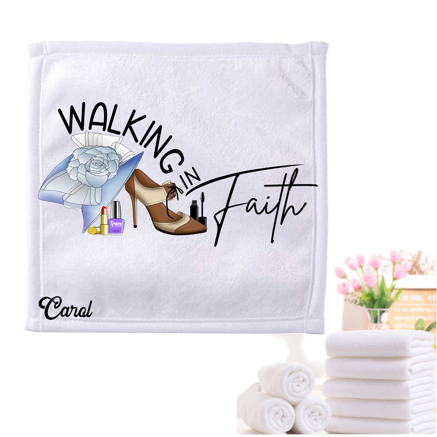 Personalized Scripture Towels| Personalized Religious Towels| Custom Faith-Based Towels| Biblical Towels| Church Towels with Quotes| Ministry Towels| Prayer Towels| Pillow Towels| Christian Towels