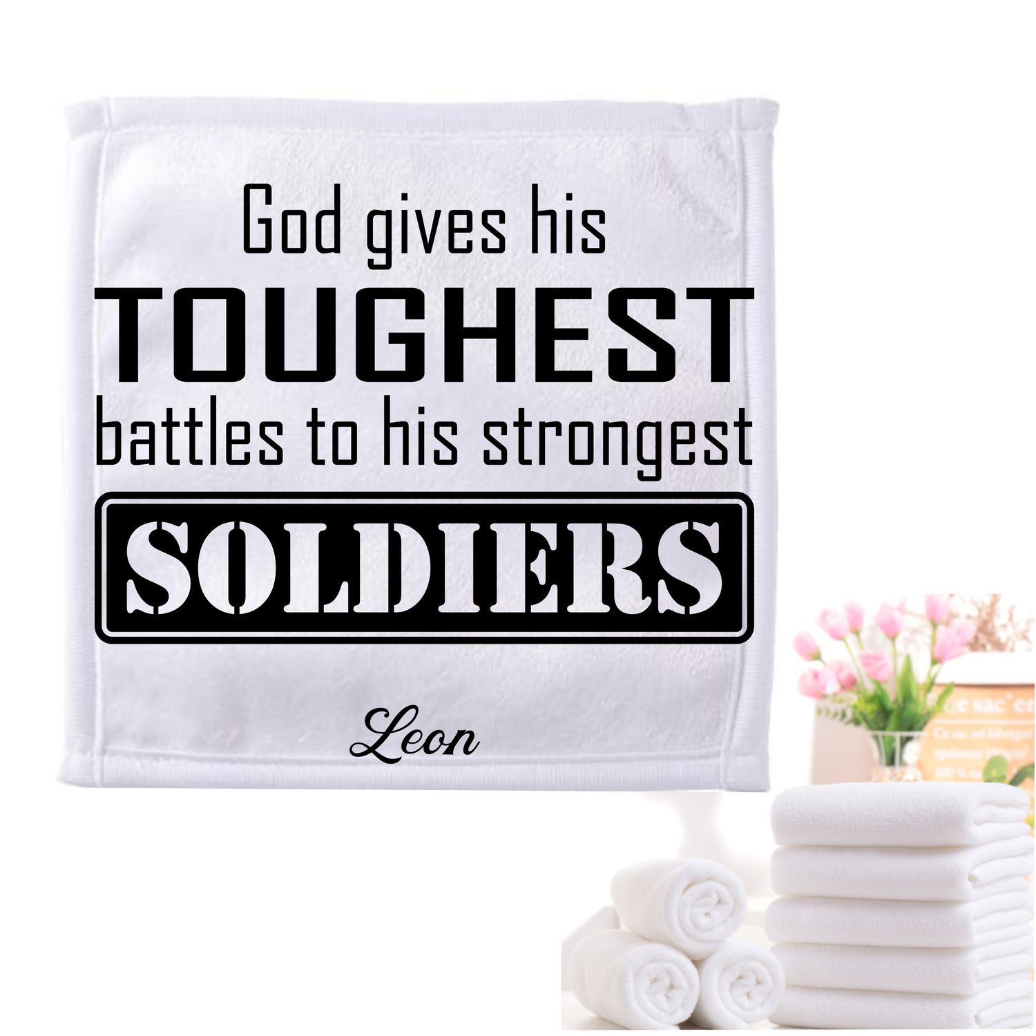 Personalized Scripture Towels| Personalized Religious Towels| Custom Faith-Based Towels| Biblical Towels| Church Towels with Quotes| Ministry Towels| Prayer Towels| Pillow Towels| Christian Towels