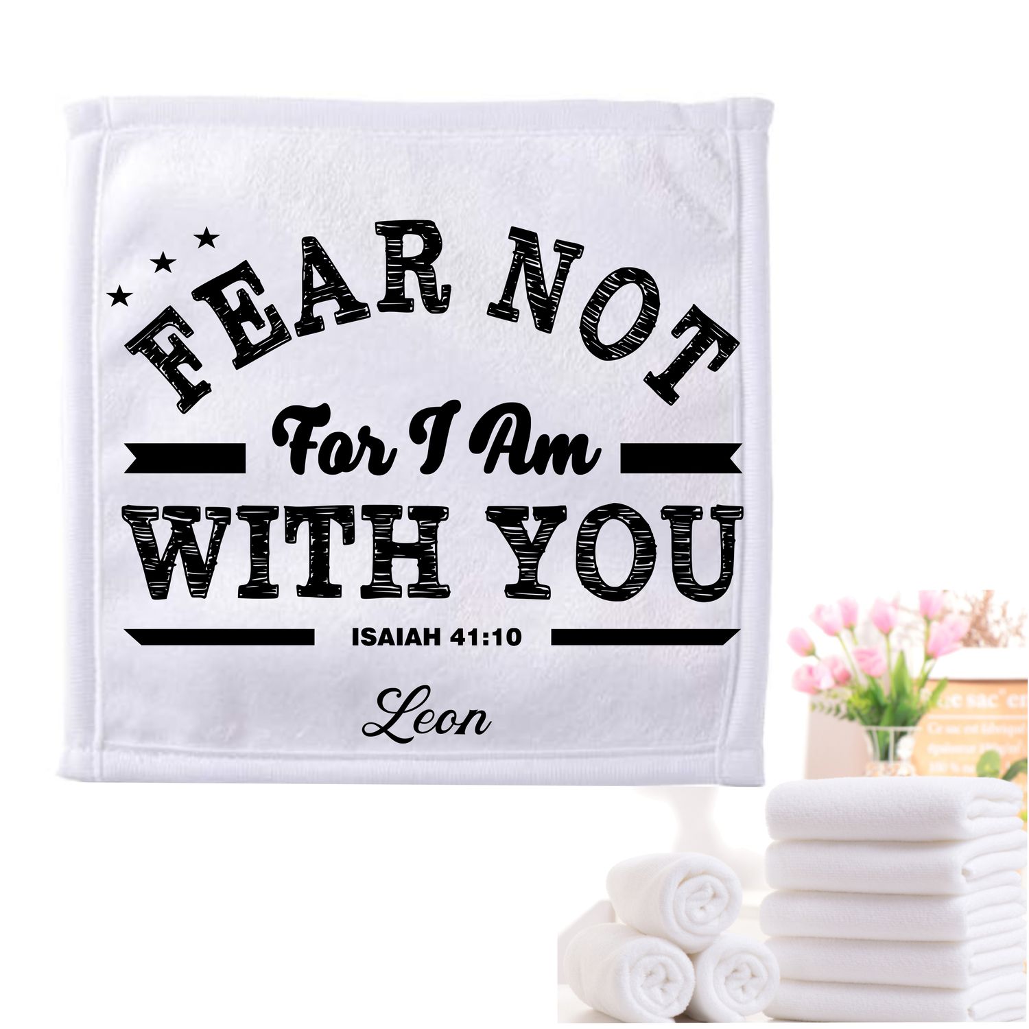 Personalized Scripture Towels| Personalized Religious Towels| Custom Faith-Based Towels| Biblical Towels| Church Towels with Quotes| Ministry Towels| Prayer Towels| Pillow Towels| Christian Towels