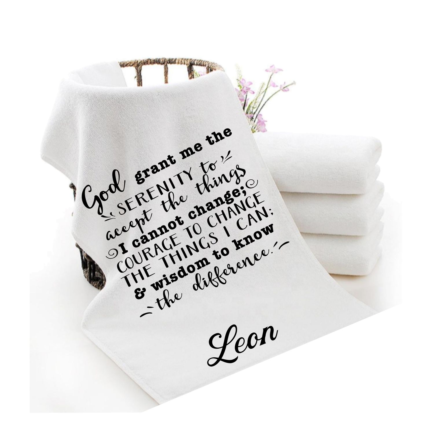 Personalized Scripture Towels| Personalized Religious Towels| Custom Faith-Based Towels| Biblical Towels| Church Towels with Quotes| Ministry Towels| Prayer Towels| Pillow Towels| Christian Towels