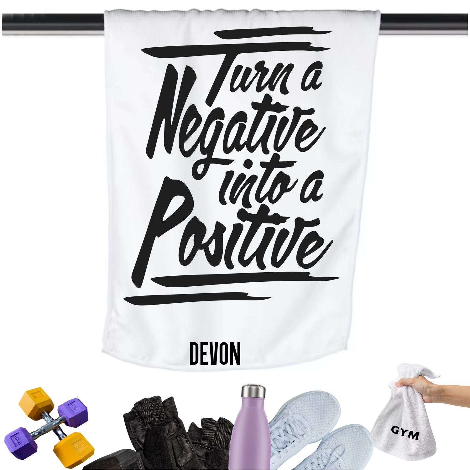 Personalized Inspirational Gym Towels| Motivational Workout Towels| Gym Towels with Quotes| Personalized Fitness Towels| Custom Gym Towels with Inspirational Quotes| Inspirational Fitness Towels
