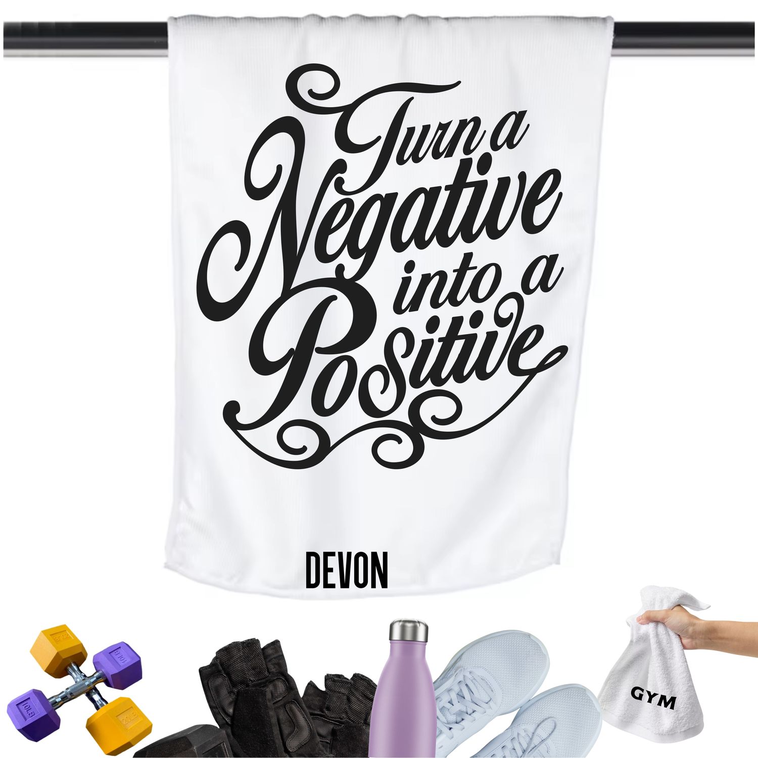 Personalized Inspirational Gym Towels| Motivational Workout Towels| Gym Towels with Quotes| Personalized Fitness Towels| Custom Gym Towels with Inspirational Quotes| Inspirational Fitness Towels