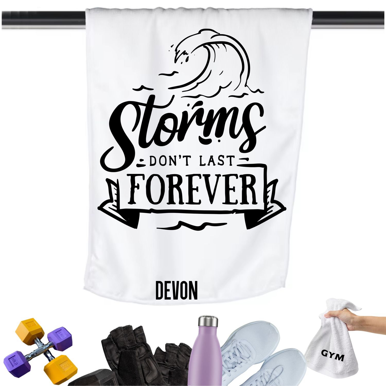 Personalized Inspirational Gym Towels| Motivational Workout Towels| Gym Towels with Quotes| Personalized Fitness Towels| Custom Gym Towels with Inspirational Quotes| Inspirational Fitness Towels