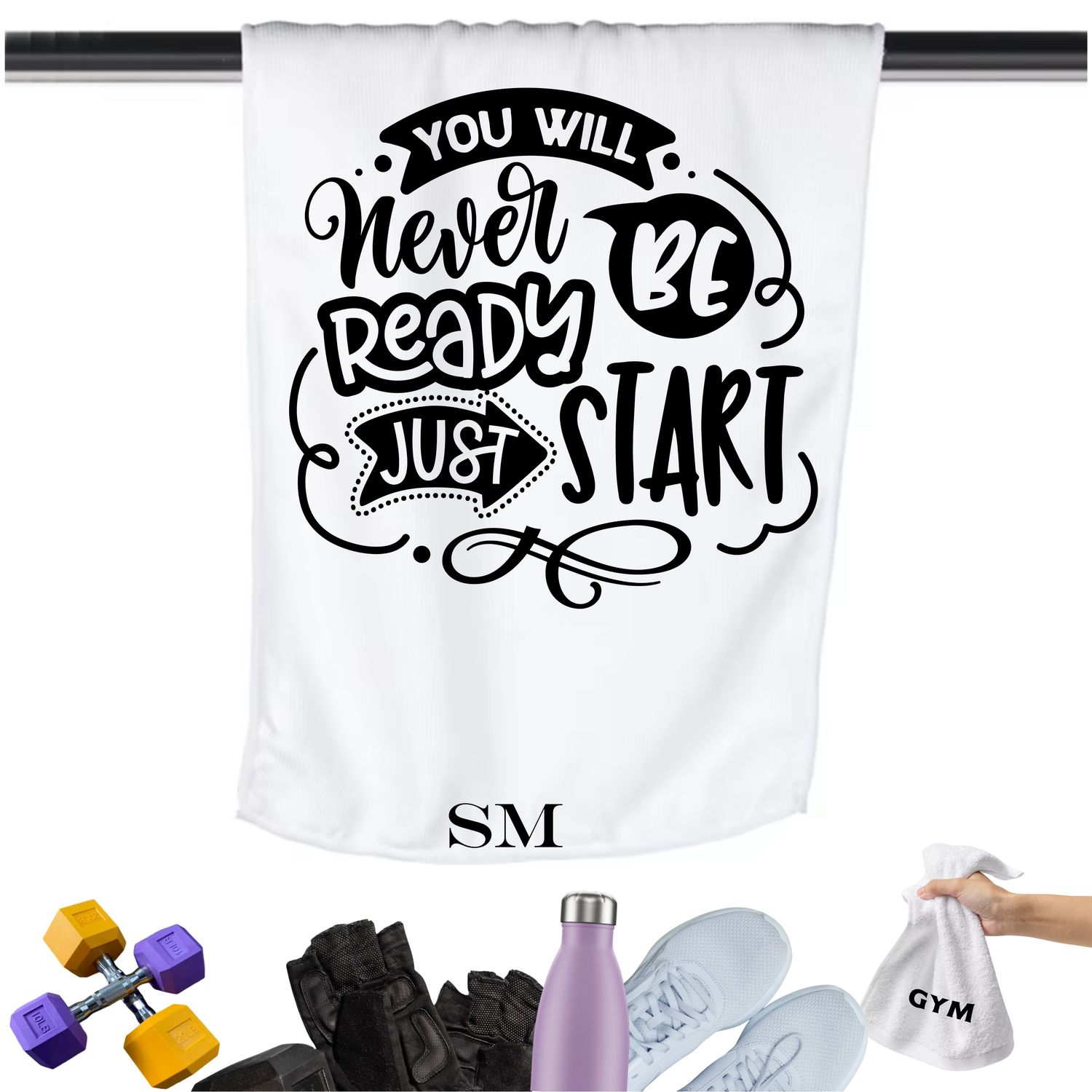 Personalized Inspirational Gym Towels| Motivational Workout Towels| Gym Towels with Quotes| Personalized Fitness Towels| Custom Gym Towels with Inspirational Quotes| Inspirational Fitness Towels