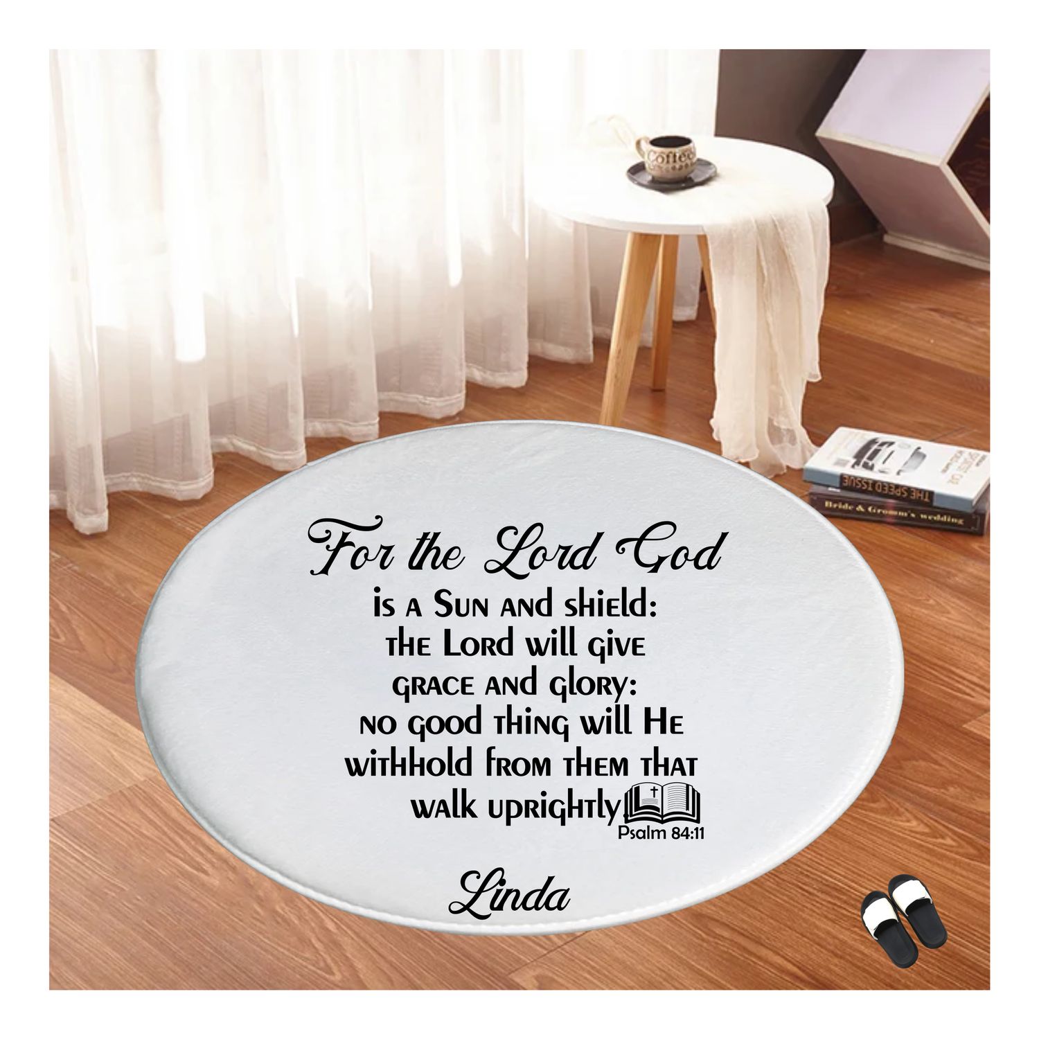 Christian Prayer Mat with Name |Religious Gift| Monogrammed Gift| Custom Church Gift| Blessing Mat| Prayer Room Accessory |Bedside Mat| Christian Comfort Gift| Faith-Inspired Home Decor