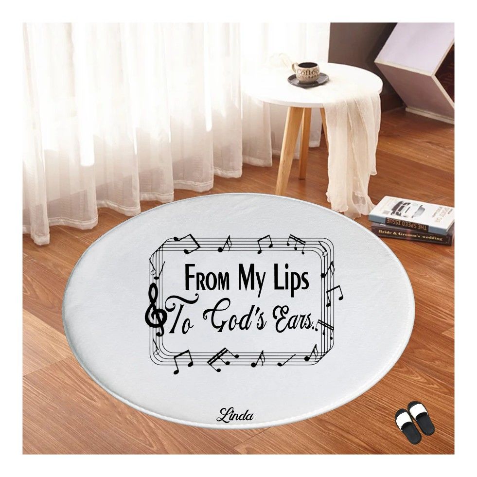 Christian Prayer Mat with Name |Religious Gift| Monogrammed Gift| Custom Church Gift| Blessing Mat| Prayer Room Accessory |Bedside Mat| Christian Comfort Gift| Faith-Inspired Home Decor