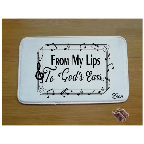 Christian Prayer Mat with Name |Religious Gift| Monogrammed Gift| Custom Church Gift| Blessing Mat| Prayer Room Accessory |Bedside Mat| Christian Comfort Gift| Faith-Inspired Home Decor