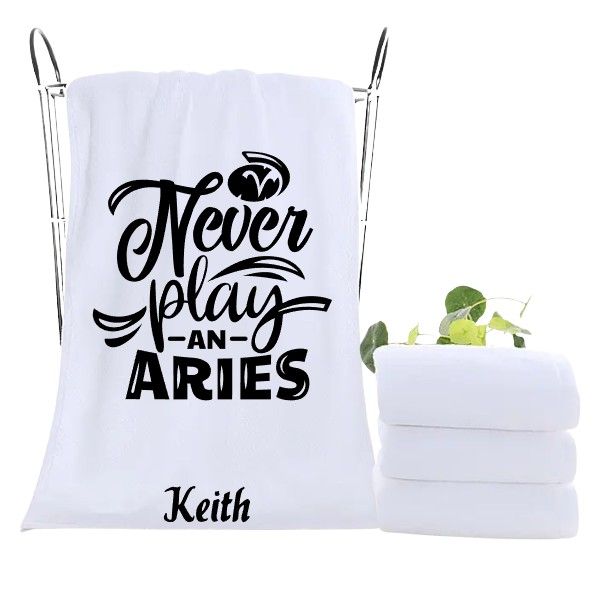 Monogrammed Towels| Luxury Personalized Birthday Towels| Family Towels| Personalized Hand Towels| Custom Beach Towels| Personalized Bath Towels| Beach &amp; Pool Party Gift| Birth Sign Gift| Zodiac Sign