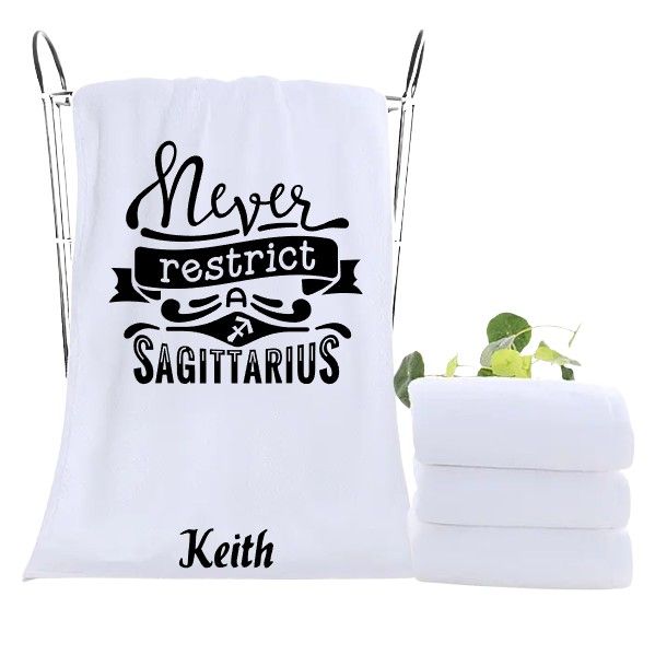 Monogrammed Towels| Luxury Personalized Birthday Towels| Family Towels| Personalized Hand Towels| Custom Beach Towels| Personalized Bath Towels| Beach &amp; Pool Party Gift| Birth Sign Gift| Zodiac Sign