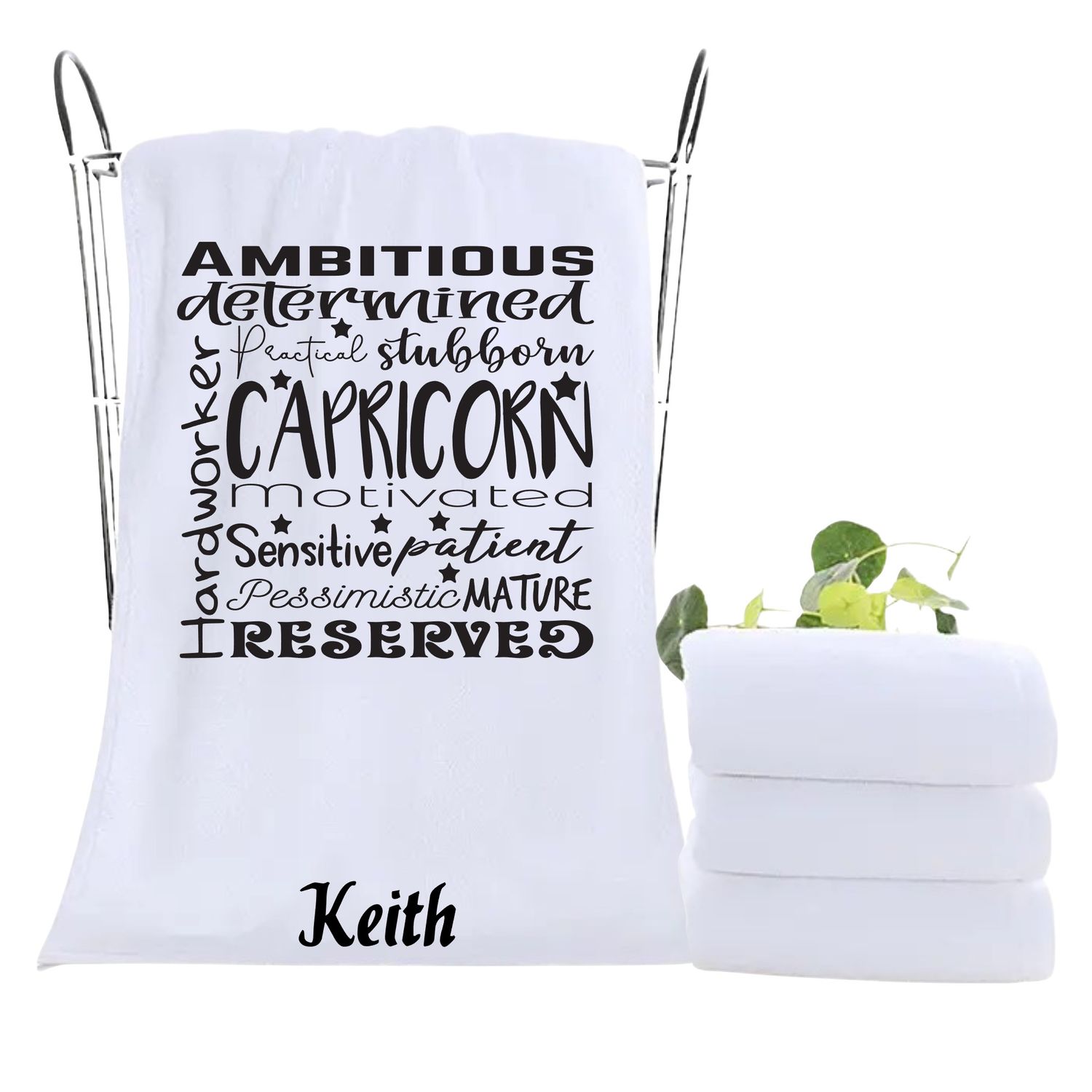 Monogrammed Towels| Luxury Personalized Birthday Towels| Family Towels| Personalized Hand Towels| Custom Beach Towels| Personalized Bath Towels| Beach &amp; Pool Party Gift| Birth Sign Gift| Zodiac Sign