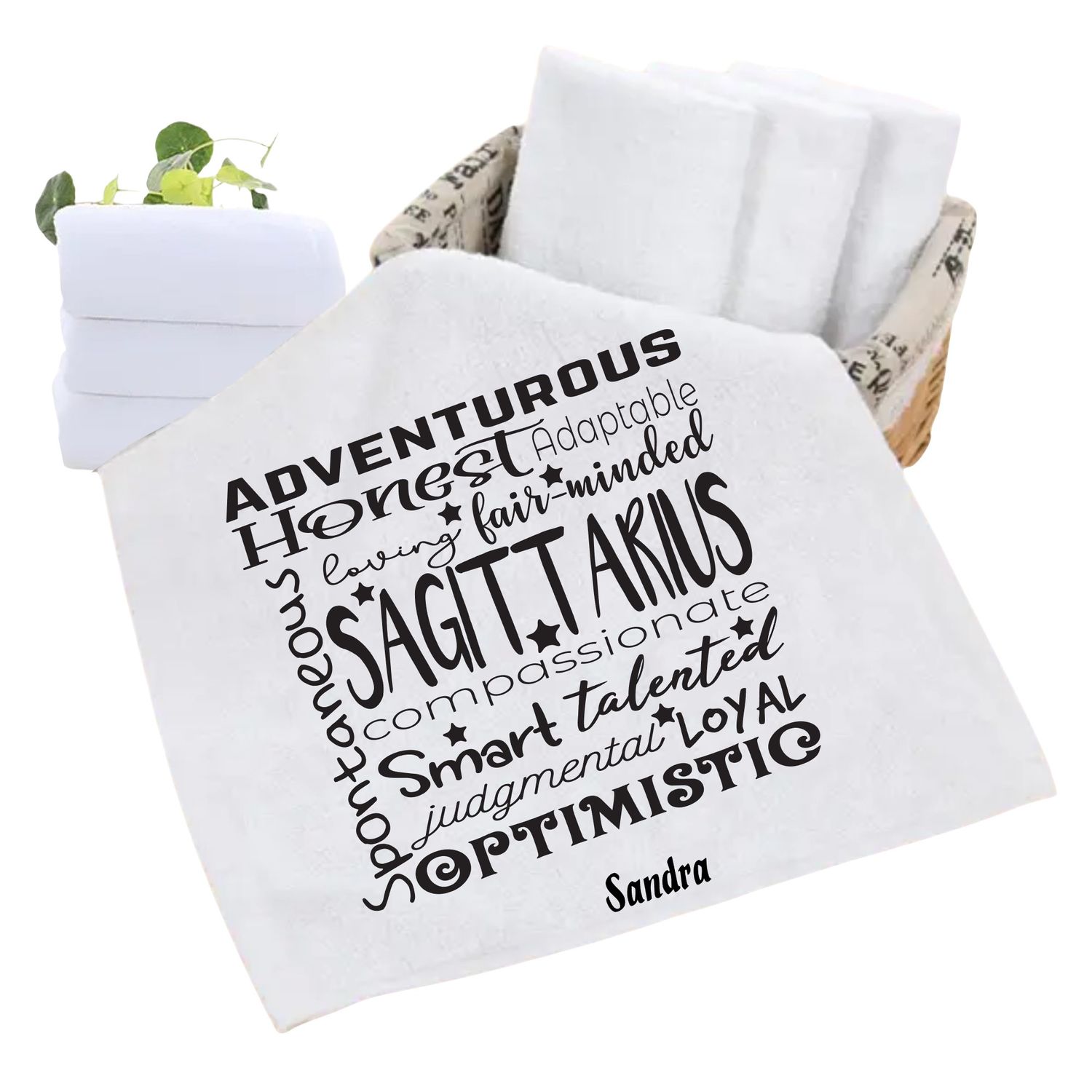 Monogrammed Towels| Luxury Personalized Birthday Towels| Family Towels| Personalized Hand Towels| Custom Beach Towels| Personalized Bath Towels| Beach &amp; Pool Party Gift| Birth Sign Gift| Zodiac Sign
