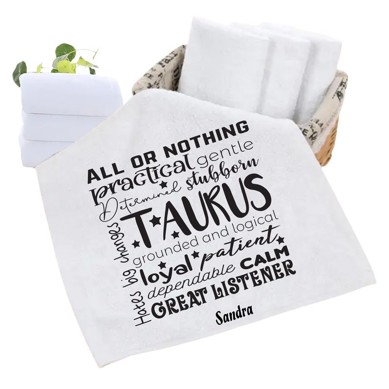 Monogrammed Towels| Luxury Personalized Birthday Towels| Family Towels| Personalized Hand Towels| Custom Beach Towels| Personalized Bath Towels| Beach & Pool Party Gift| Birth Sign Gift| Zodiac Sign