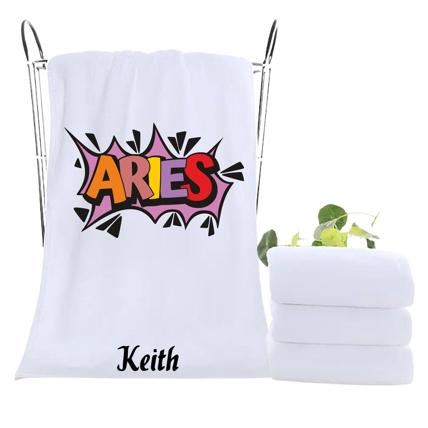 Monogrammed Towels| Luxury Personalized Birthday Towels| Family Towels| Personalized Hand Towels| Custom Beach Towels| Personalized Bath Towels| Beach &amp; Pool Party Gift| Birth Sign Gift| Zodiac Sign