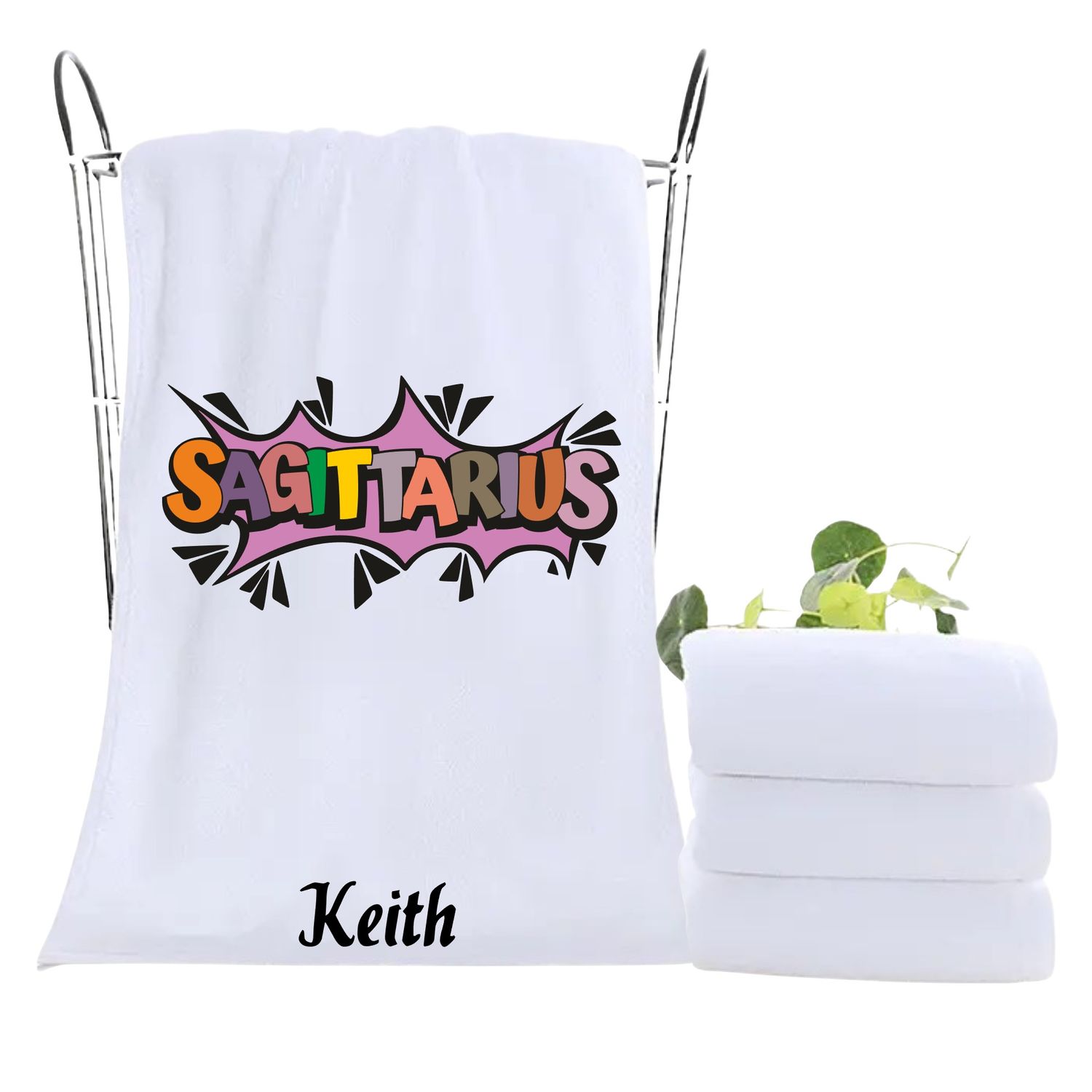 Monogrammed Towels| Luxury Personalized Birthday Towels| Family Towels| Personalized Hand Towels| Custom Beach Towels| Personalized Bath Towels| Beach &amp; Pool Party Gift| Birth Sign Gift| Zodiac Sign