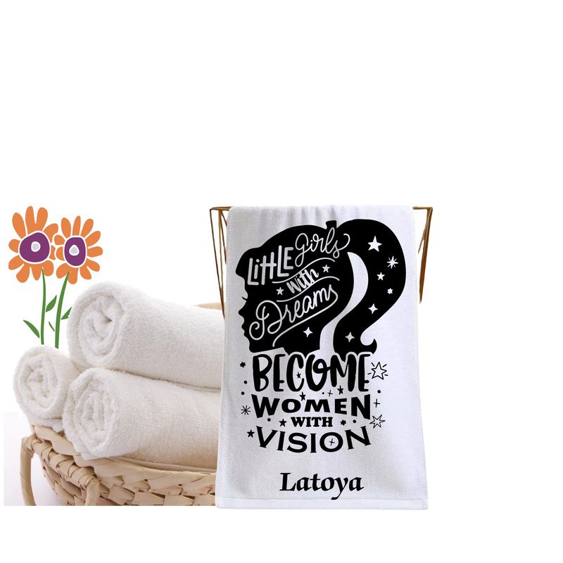 Personalized Inspirational Kids Towels| Kids Towels with Names| Custom Beach Towels for Children| Personalized Bath Towels for Kids| Personalized Pool Towels for Kids| Kids Towels with Quotes