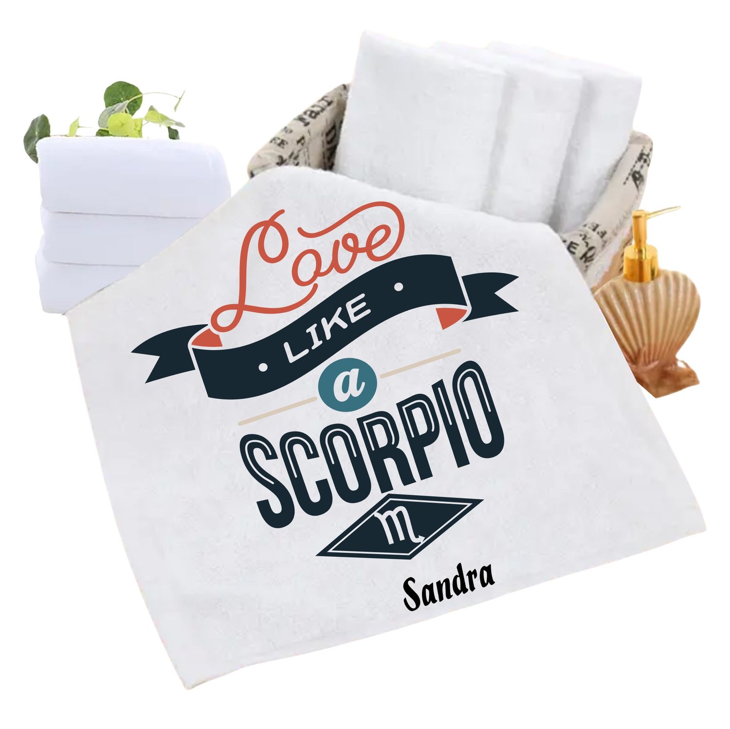 Monogrammed Towels| Luxury Personalized Birthday Towels| Family Towels| Personalized Hand Towels| Custom Beach Towels| Personalized Bath Towels| Beach &amp; Pool Party Gift| Birth Sign Gift| Zodiac Sign