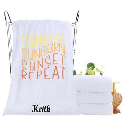 Monogrammed Towels| Luxury Personalized Bath Towels| Family Towels| Personalized Hand Towels| Custom Beach Towels| Personalized Bath Towels| Beach &amp; Pool Party Gift| Travel Towels| Adventure Towel