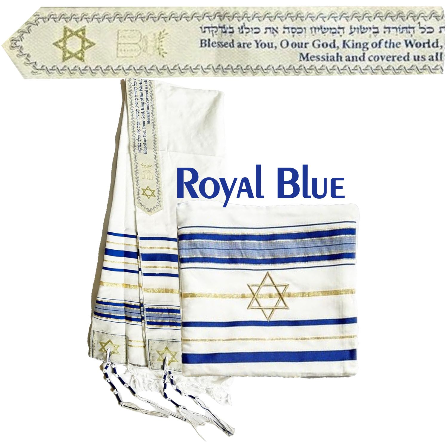 Custom Prayer Shawl with Name &amp; Scripture| Christian-Messianic Tallit| Personalized Prayer Shawl &amp; Pouch| Messianic Prayer Shawl| Personalized Christian Prayer Wrap| Christian Comfort Gift