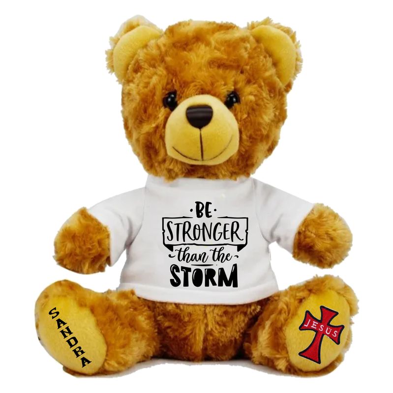 Personalized Scripture Teddy Bear with Name | Faithful Comfort Gift | Birthday Bear | Grad Bear | Customized Stuffed Animal Personalized Scripture Teddy Bear with Name | Faithful Comfort Gift | Birthday Bear | Grad Bear | Customized Stuffed Animal