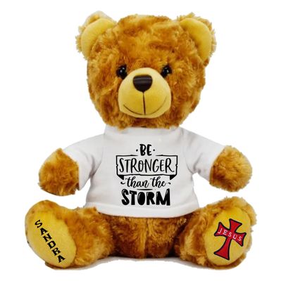 Personalized Scripture Teddy Bear with Name | Faithful Comfort Gift | Birthday Bear | Grad Bear | Customized Stuffed Animal Personalized Scripture Teddy Bear with Name | Faithful Comfort Gift | Birthday Bear | Grad Bear | Customized Stuffed Animal