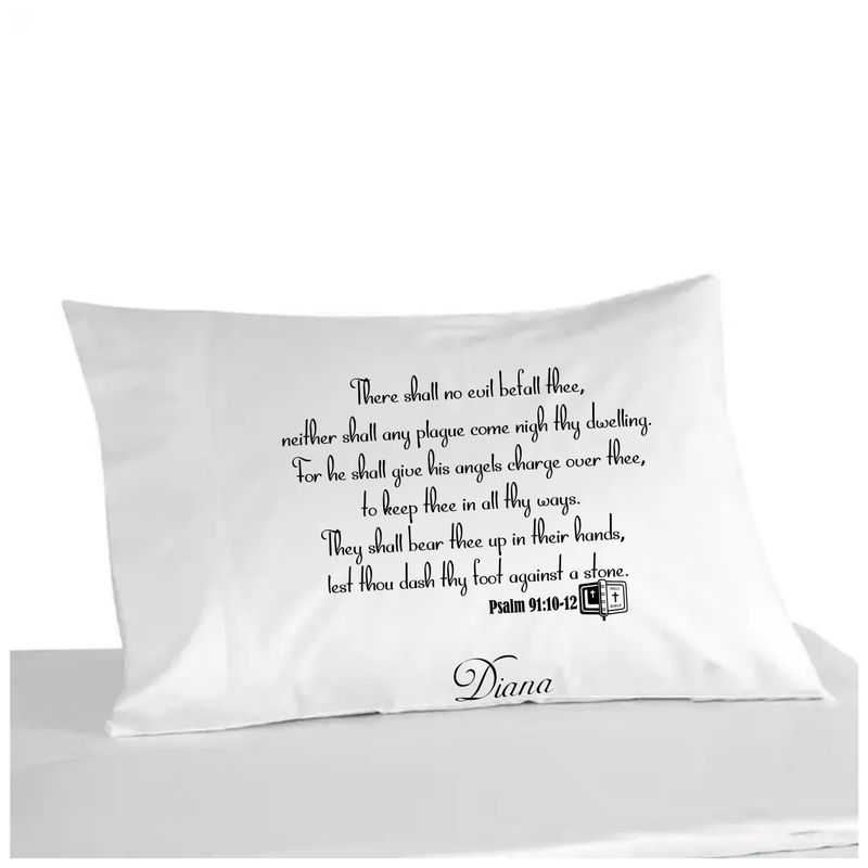 Personalized Prayer Pillowcase with Name and Scripture: Christian Comfort Gift